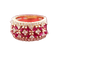 Bague 56 Bague large rubis et diamants en or jaune 58 Facettes 250630