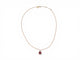 Collier Pomellato Nudo Classique - Collier pendentif grenat en or rose et diamants 58 Facettes 273904