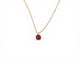 Collier Pomellato Nudo Classique - Collier pendentif grenat en or rose et diamants 58 Facettes 273904