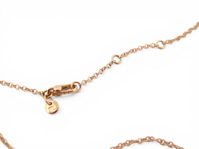 Collier Pomellato Nudo Classique - Collier pendentif grenat en or rose et diamants 58 Facettes 273904