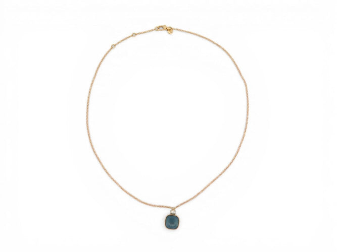 Collier Pomellato Nudo Classic - Collier pendentif en or rose 18k avec topaze 58 Facettes 273898