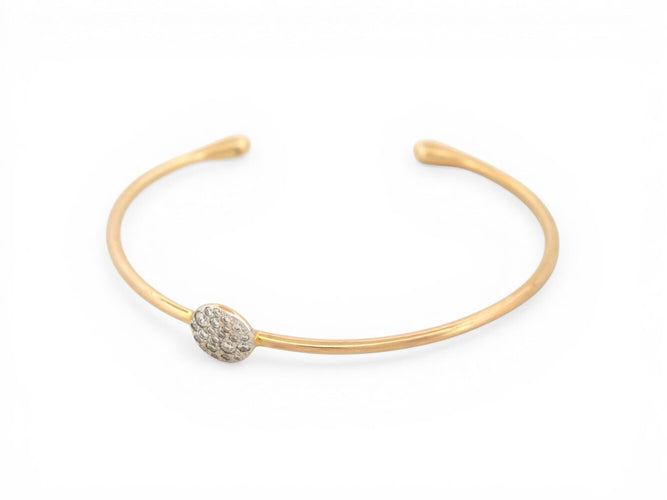 Bracelet Pomellato Sabbia - Bracelet en or rose 18k et diamants 0,24 ct 58 Facettes 273897