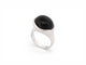 Bague 55 Tiffany & Co Elsa Peretti - Bague cabochon en argent 925 et jade noir 58 Facettes 273865