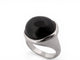 Bague 55 Tiffany & Co Elsa Peretti - Bague cabochon en argent 925 et jade noir 58 Facettes 273865