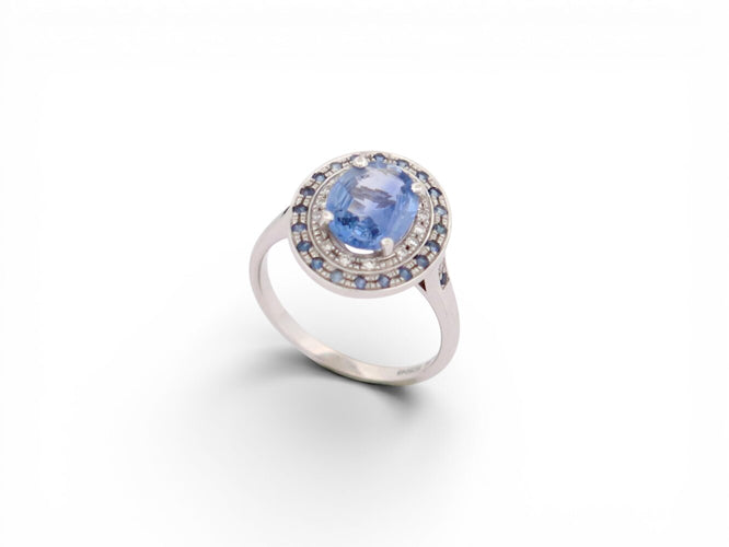 Bague 52 Mauboussin Saint Hilaire de la Mer - Bague en or blanc 18k saphirs et diamants 58 Facettes 273826