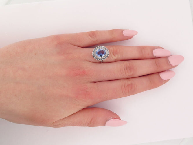 Bague 52 Mauboussin Saint Hilaire de la Mer - Bague en or blanc 18k saphirs et diamants 58 Facettes 273826