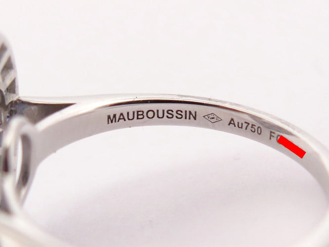 Bague 52 Mauboussin Saint Hilaire de la Mer - Bague en or blanc 18k saphirs et diamants 58 Facettes 273826