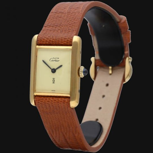 Montre Cartier Montre Cartier Tank Vermeil 58 Facettes MT45990