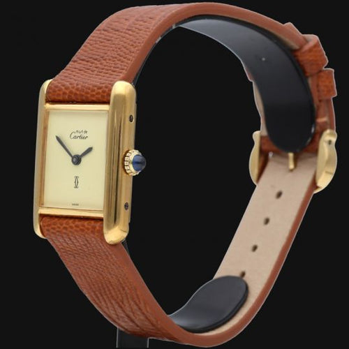 Montre Cartier Montre Cartier Tank Vermeil 58 Facettes MT45990