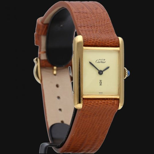 Montre Cartier Montre Cartier Tank Vermeil 58 Facettes MT45990