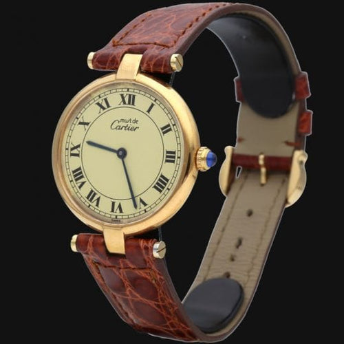 Montre Cartier Montre Must De Cartier Vermeil 58 Facettes MT45999