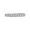 Bague 55 Demi-alliance - Bague en or blanc 750 sertie de diamants 58 Facettes 260081R