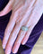 Bague 49 Bague jonc pavée de diamants en or gris 18 carats 58 Facettes BD196