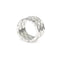 Bague 55 CHANEL Matelassée - Bague bandeau en or blanc 750‰ 58 Facettes 260097R