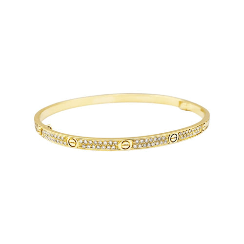 Bracelet Bracelet CARTIER, "Love", or jaune, diamants. 58 Facettes 35502