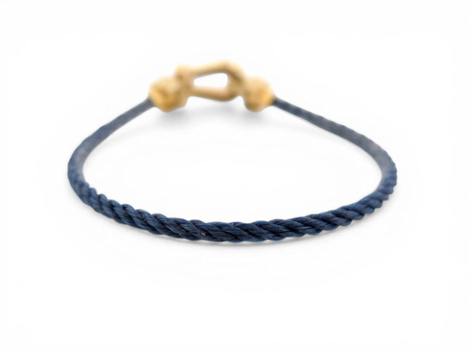 Bracelet FRED Force 10 - Bracelet moyen modèle en or jaune 18k et diamants 58 Facettes 273902