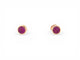 Boucles d'oreilles Poiray Lolita - Boucles d'oreilles puces en or jaune 18k et rhodolites 58 Facettes 273755