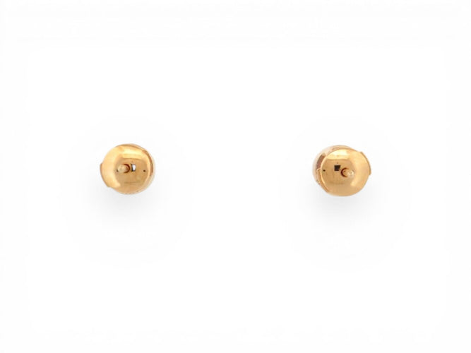 Boucles d'oreilles Poiray Lolita - Boucles d'oreilles puces en or jaune 18k et rhodolites 58 Facettes 273755