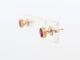 Boucles d'oreilles Poiray Lolita - Boucles d'oreilles puces en or jaune 18k et rhodolites 58 Facettes 273755