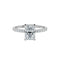 Bague 54 ANADIA - Bague en or blanc avec diamants de laboratoire 1,85 ct 58 Facettes UKD364773MM
