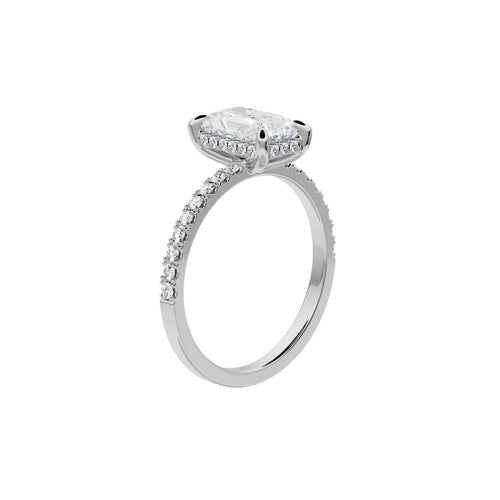 Bague 54 ANADIA - Bague en or blanc avec diamants de laboratoire 1,85 ct 58 Facettes UKD364773MM