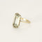 Bague 53 Bague en or gris 18 k à aigue-marine taille émeraude 58 Facettes Bague_003