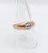Bague 58.5 Bague jonc antique en or rose 18k avec diamant taille ancienne 58 Facettes A06899