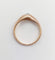 Bague 58.5 Bague jonc antique en or rose 18k avec diamant taille ancienne 58 Facettes A06899