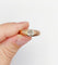 Bague 58.5 Bague jonc antique en or rose 18k avec diamant taille ancienne 58 Facettes A06899