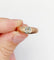 Bague 58.5 Bague jonc antique en or rose 18k avec diamant taille ancienne 58 Facettes A06899