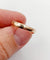 Bague 58.5 Bague jonc antique en or rose 18k avec diamant taille ancienne 58 Facettes A06899