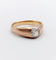 Bague 58.5 Bague jonc antique en or rose 18k avec diamant taille ancienne 58 Facettes A06899