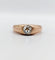 Bague 58.5 Bague jonc antique en or rose et diamant taille ancienne 58 Facettes A06899