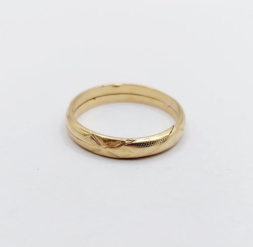 Bague 59 Alliance jumelée victorienne - Bague en or rose 18 k (circa 1880) 58 Facettes A06860