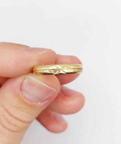 Bague 59 Alliance jumelée victorienne - Bague en or rose 18 k (circa 1880) 58 Facettes A06860