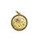Pendentif Pendentif médaille Étoile d'amour en or jaune 18k et rubis 58 Facettes A06867