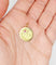 Pendentif Pendentif médaille Étoile d'amour en or jaune 18k et rubis 58 Facettes A06867