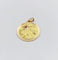 Pendentif Pendentif médaille Étoile d'amour en or jaune 18k et rubis 58 Facettes A06867