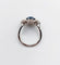 Bague 48 Bague marguerite antique en or blanc 18k et platine, saphir et diamants 58 Facettes A06876