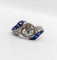 Bague 54.5 Bague Art déco - Diamant taille ancienne 1,60 ct en or blanc 18k 58 Facettes A06886