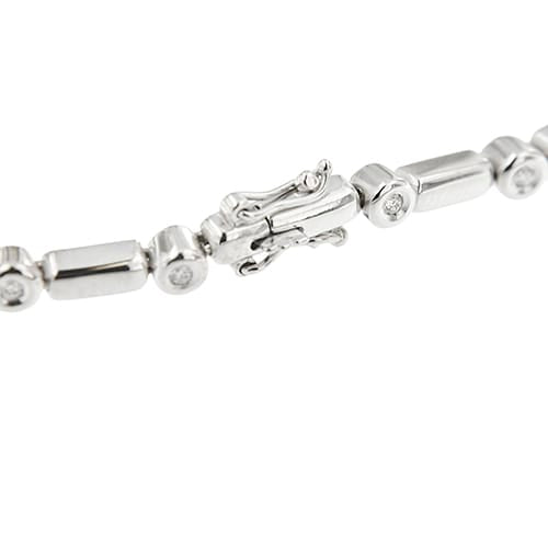 Bracelet Bracelet tennis - Bracelet en or blanc 18 ct et diamants 0,48 ct 58 Facettes 39025