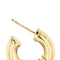 Boucles d'oreilles Boucles d’oreilles créoles en or jaune 18 ct et émail fuchsia 58 Facettes 40715
