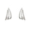 Boucles d'oreilles Boucles d’oreilles à voile en or blanc 18 ct et diamants 58 Facettes 37254