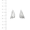 Boucles d'oreilles Boucles d’oreilles à voile en or blanc 18 ct et diamants 58 Facettes 37254