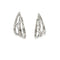 Boucles d'oreilles Boucles d’oreilles à voile en or blanc 18 ct et diamants 58 Facettes 37254