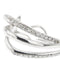 Boucles d'oreilles Boucles d’oreilles à voile en or blanc 18 ct et diamants 58 Facettes 37254
