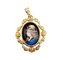 Pendentif Blanchet Limoges - Pendentif Art nouveau en or 18k à plaque émaillée 58 Facettes A06895