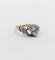 Bague 52 Bague toi et moi antique en or 18k, platine et diamants taille ancienne 58 Facettes A06897