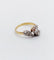 Bague 52 Bague toi et moi antique en or 18k, platine et diamants taille ancienne 58 Facettes A06897