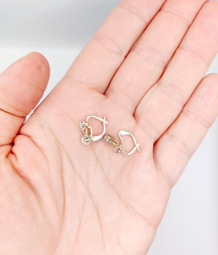 Boucles d'oreilles Art déco - Boucles d'oreilles dormeuses en or blanc 18k et diamants 58 Facettes A06898